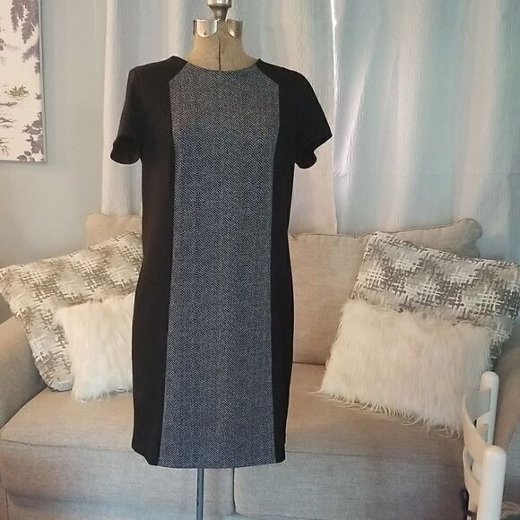 Michael Kors Gray and Black  Dress - Picture 1 of 11